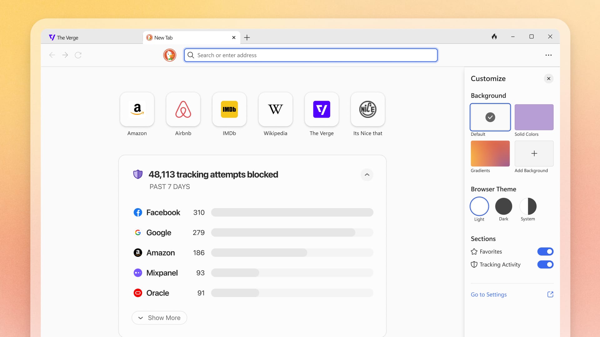 New Tab Page Upgrades
