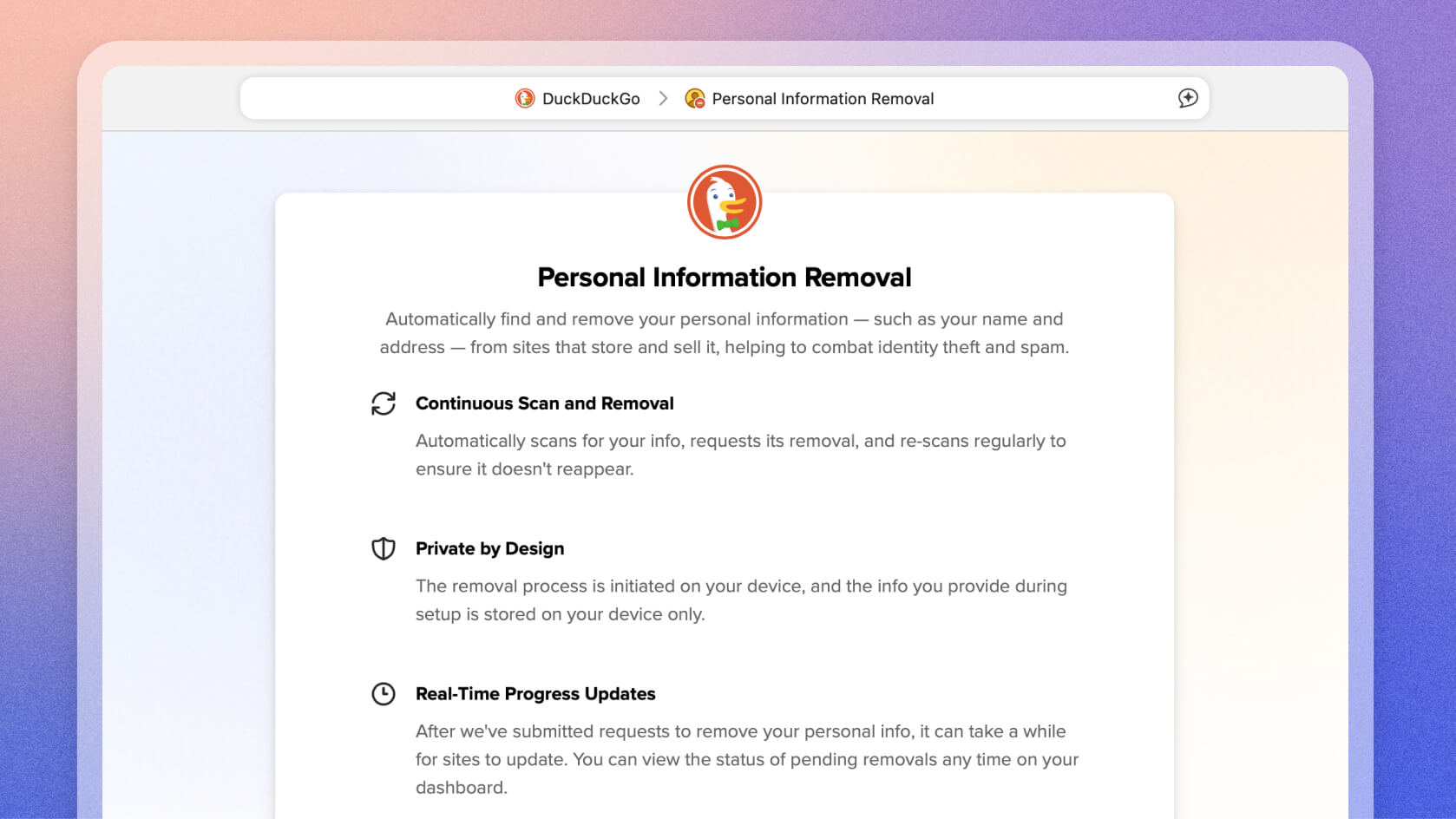 Introduced Free Personal Information Removal Scans (Mac)