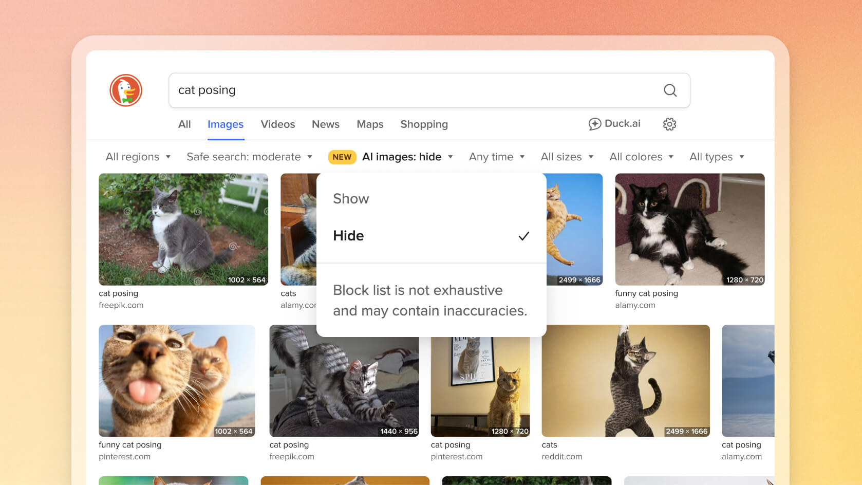 Filter Out AI-Generated Images
