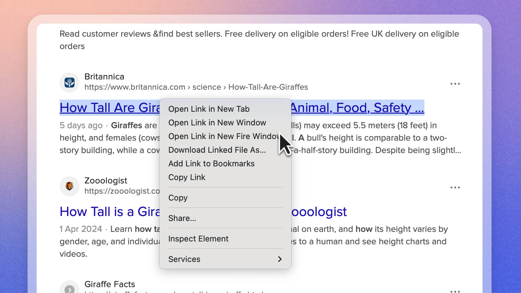 Added Ability to Open Links in Fire Windows